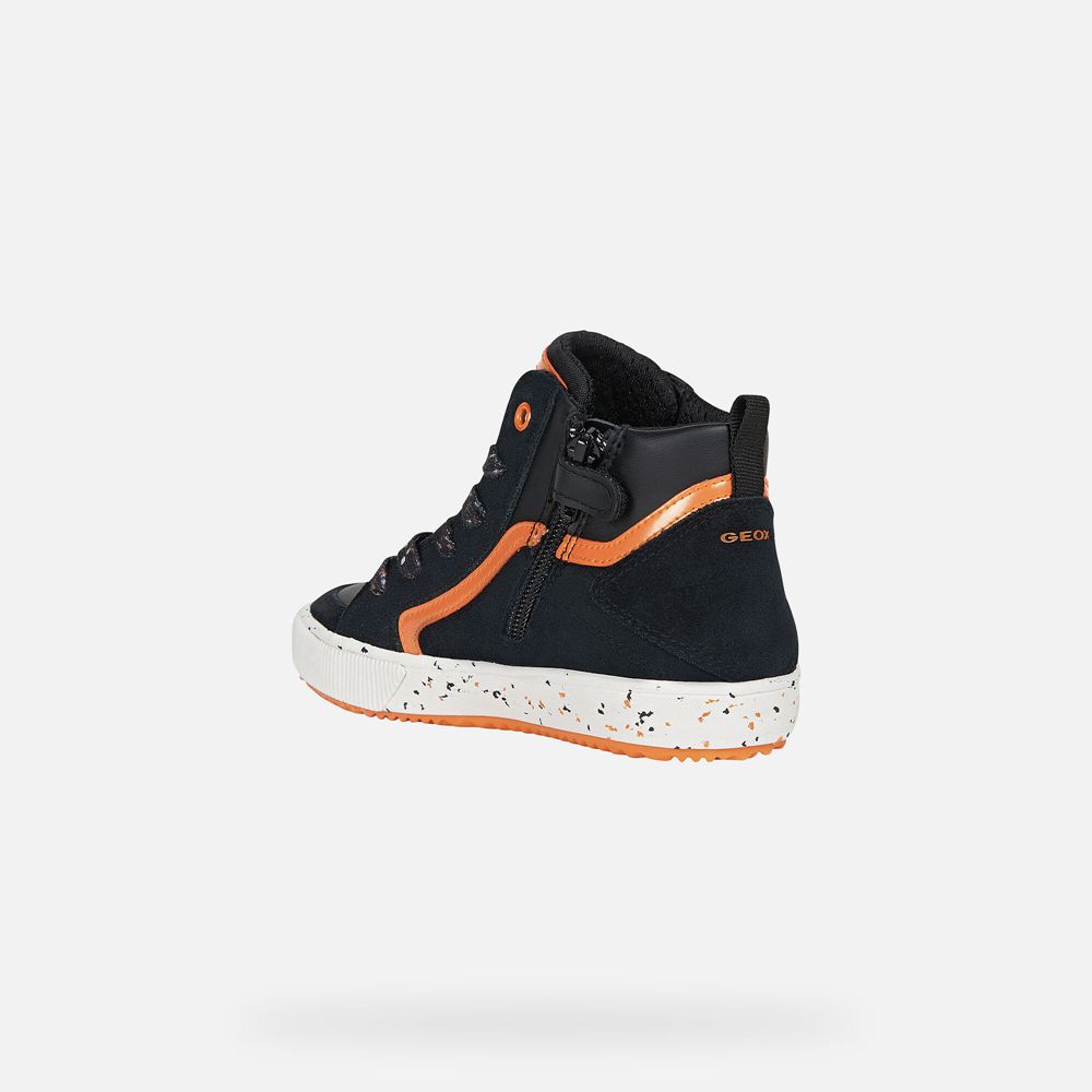 Geox Sneakers Black/Orange Alonisso - Geox Boys Shoes - HGUMZQ684